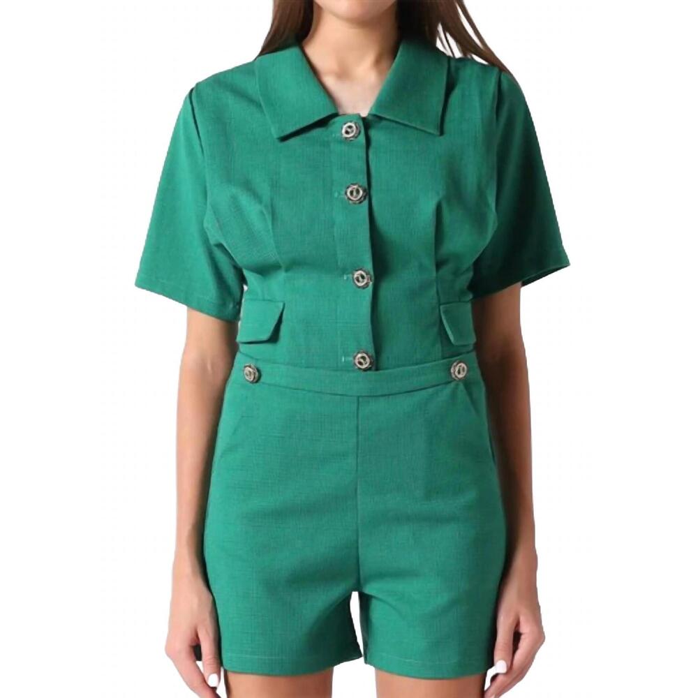 NEW GRACIA esmeralda set in green